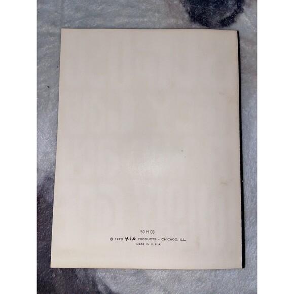 Vintage Black Light Peace anti War greeting Card 1970 Velvet unused HiP products - Picture 3 of 7